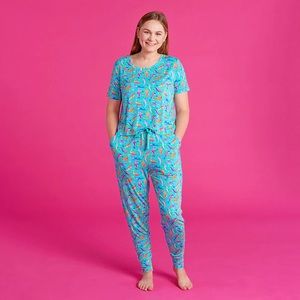 Posh Peanut x Lisa Frank - dancing dolphins women’s small pajamas